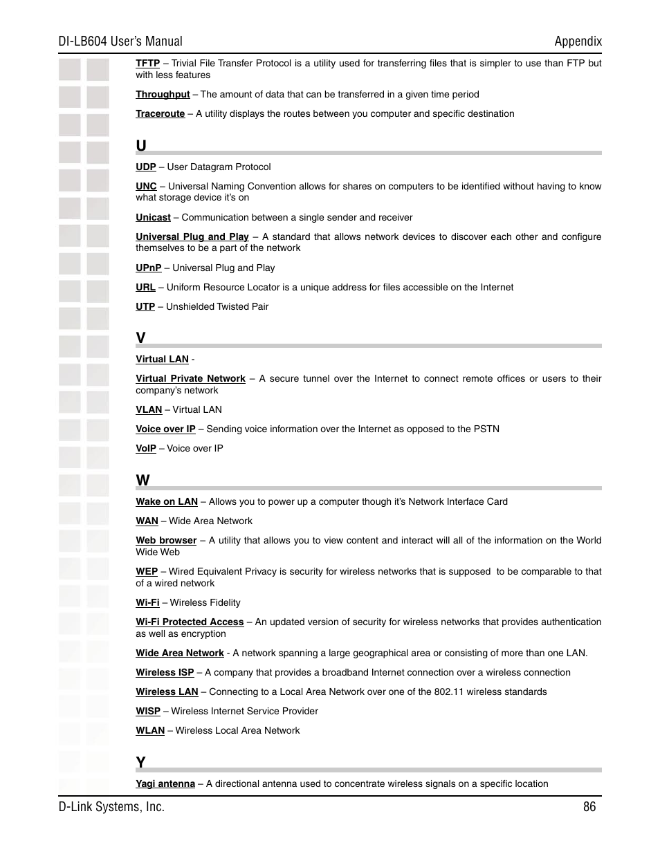 D-Link DI-LB604 User Manual | Page 86 / 92