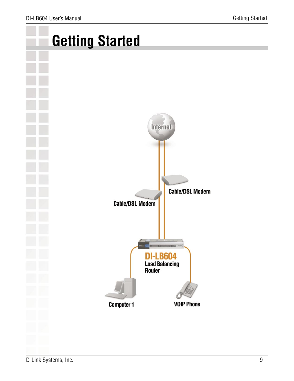 Getting started | D-Link DI-LB604 User Manual | Page 9 / 92