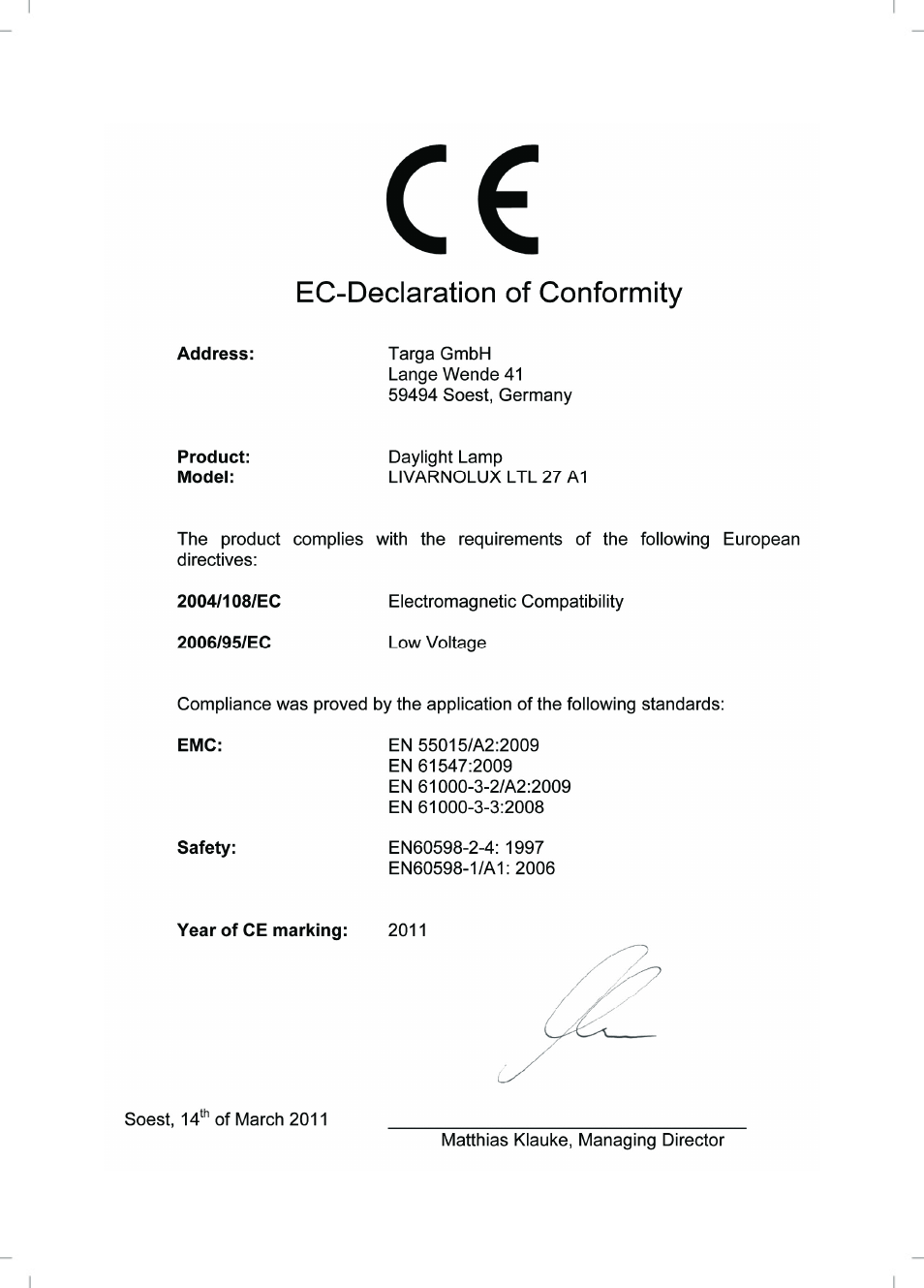 Livarno LTL 27 A1 User Manual | Page 44 / 45