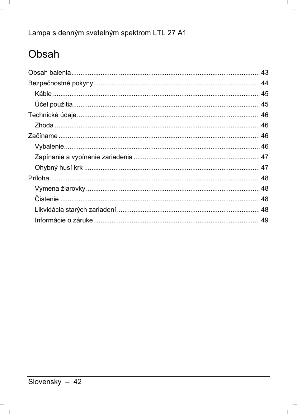 Livarno LTL 27 A1 User Manual | Page 44 / 53