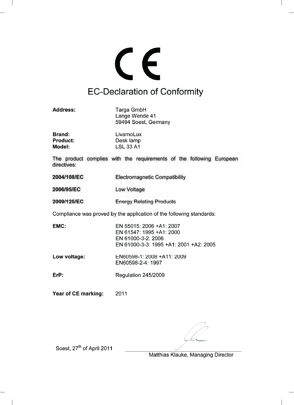 Livarno LSL 33 A1 User Manual | Page 82 / 83