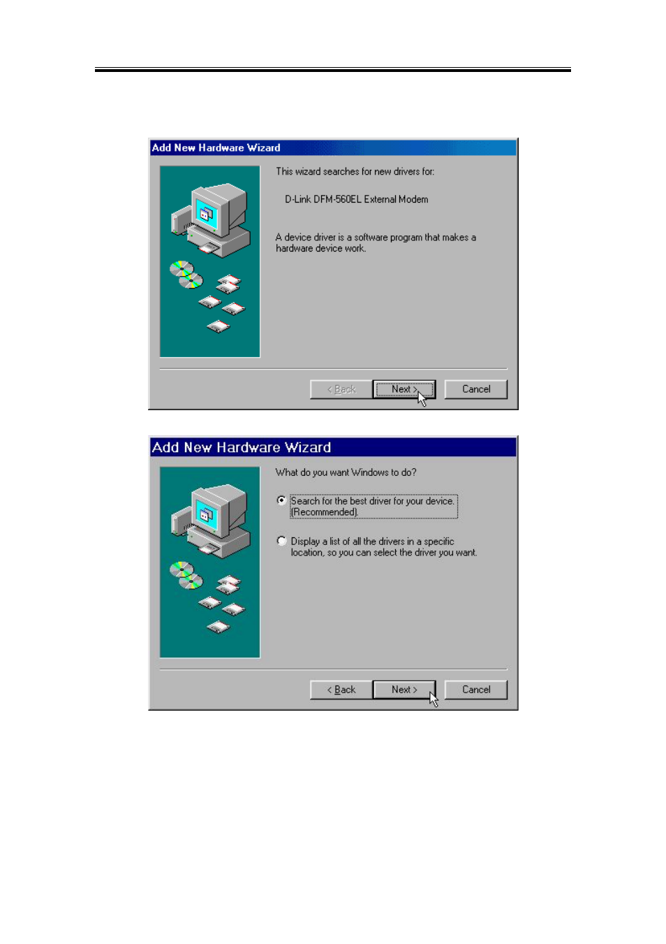 2 windows 98 | D-Link DFM-560EL User Manual | Page 12 / 71