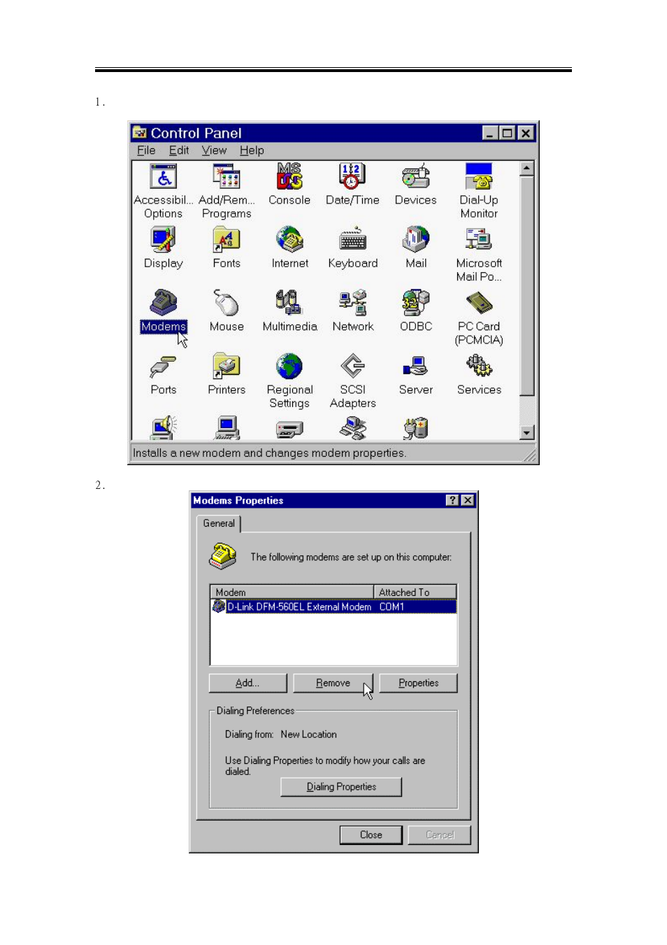 2 windows nt 4.0 | D-Link DFM-560EL User Manual | Page 53 / 71