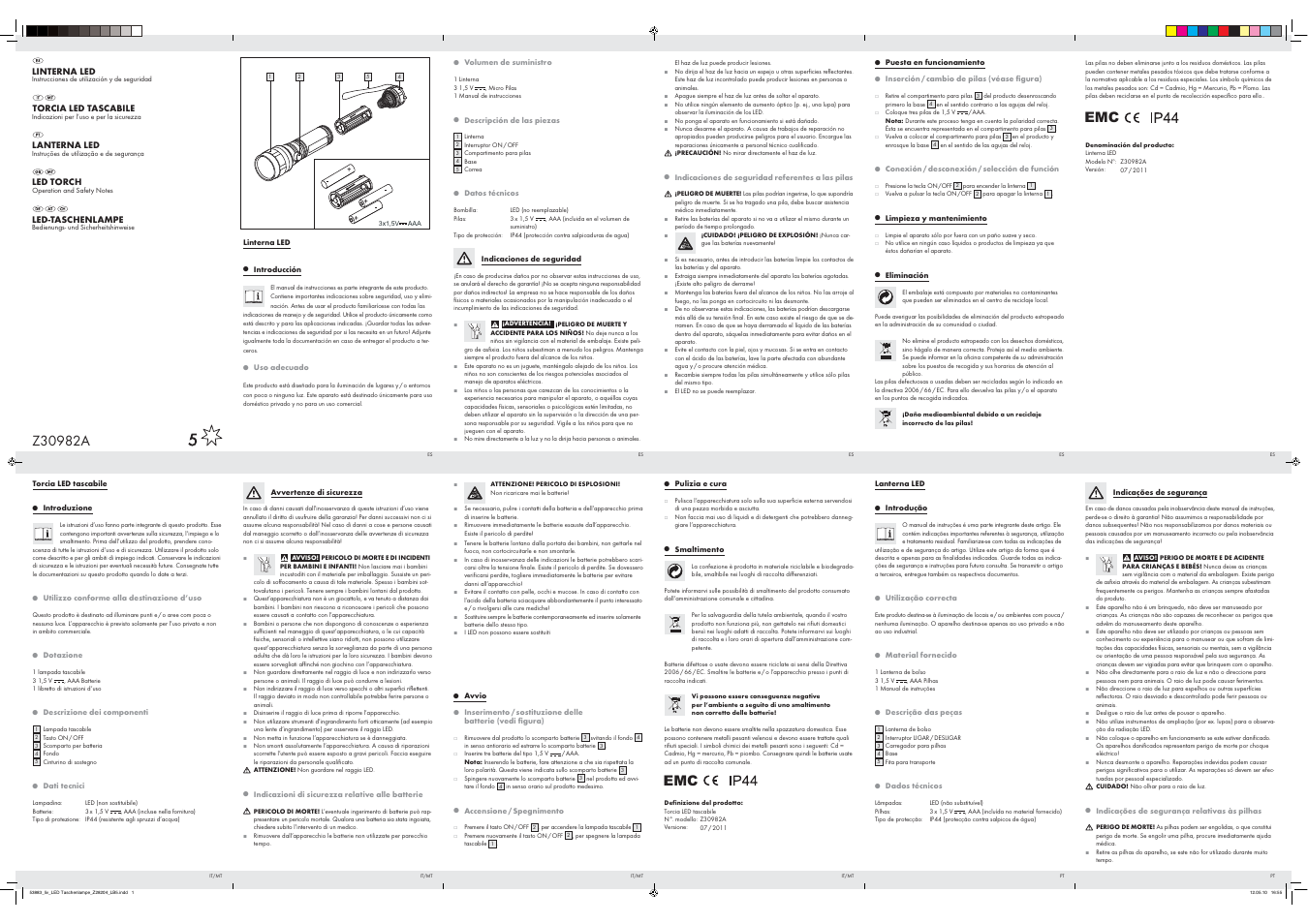 Livarno Z30982A User Manual | 2 pages