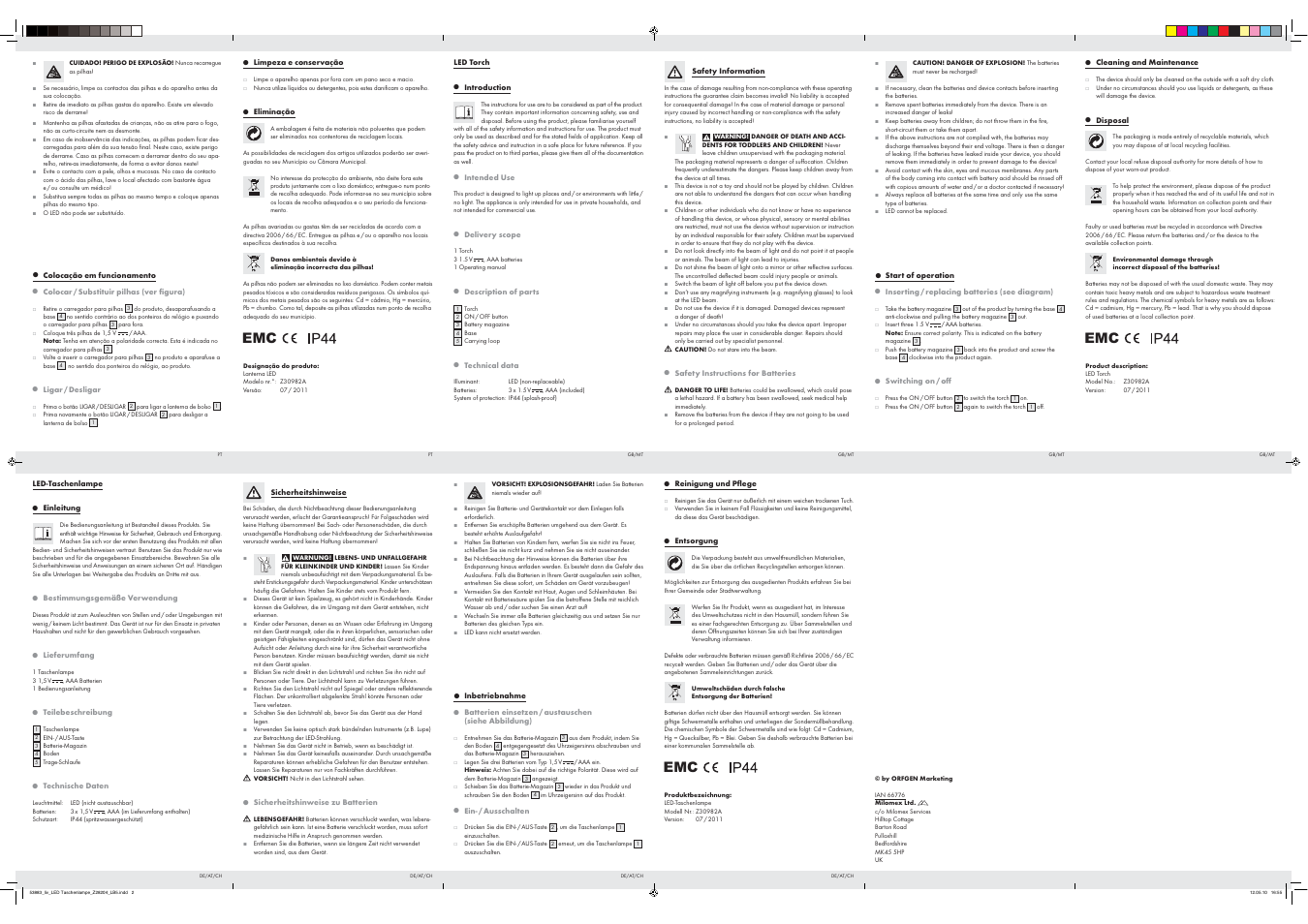 Livarno Z30982A User Manual | Page 2 / 2
