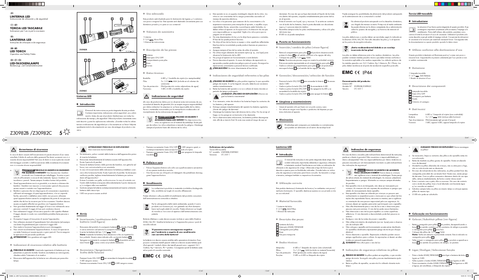 Livarno Z30982B /Z30982C User Manual | 2 pages