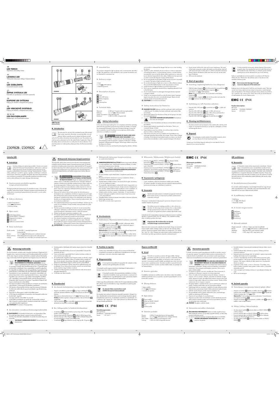 Livarno Z30982B /Z30982C User Manual | 2 pages