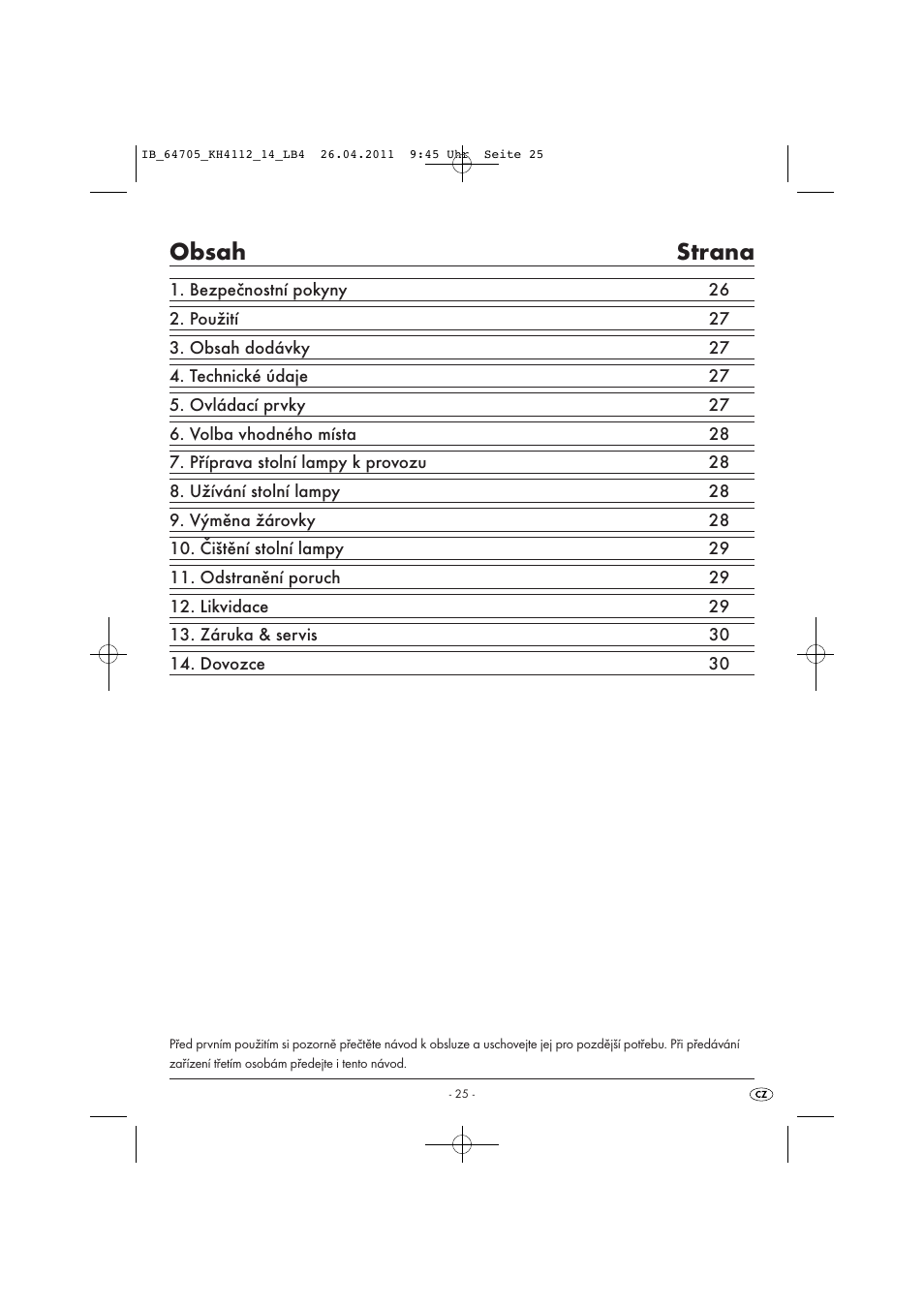 Livarno KH 4112 User Manual | Page 27 / 44