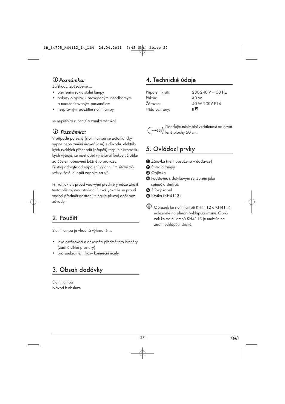Livarno KH 4112 User Manual | Page 29 / 44