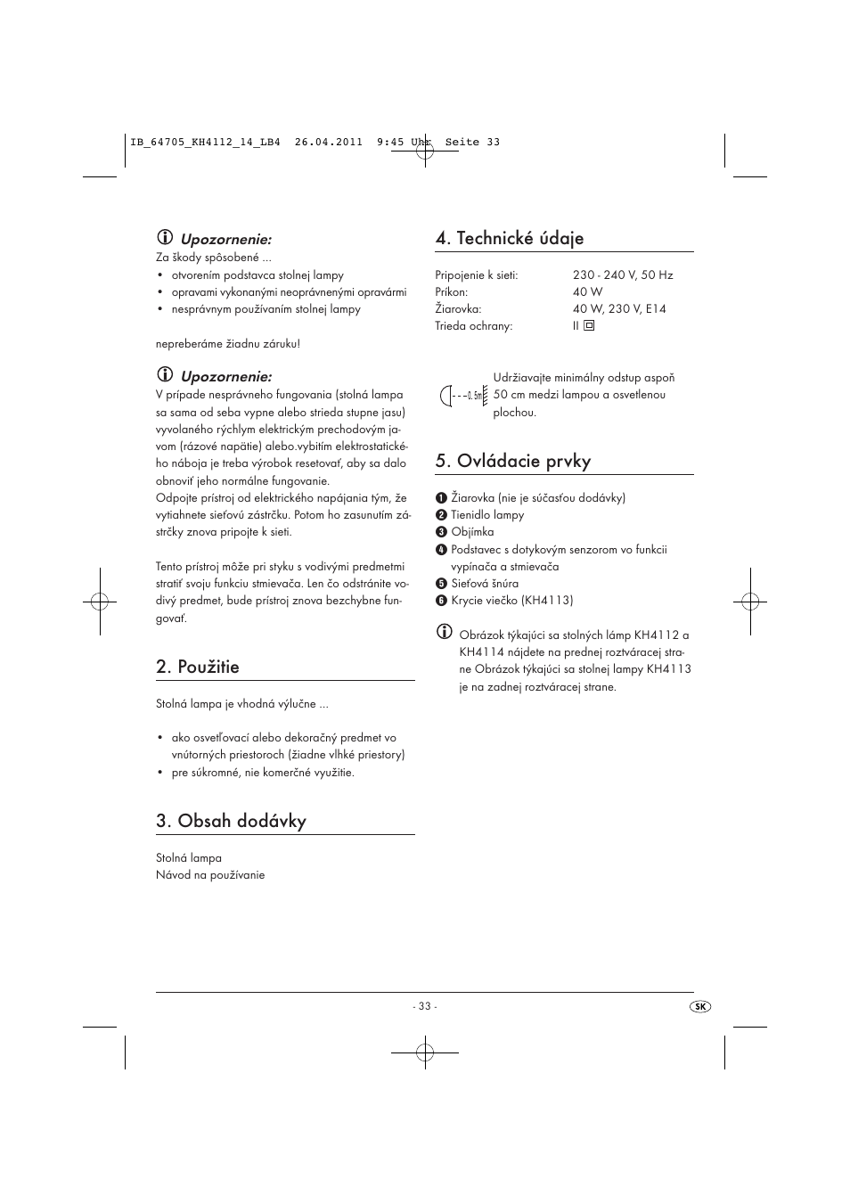 Livarno KH 4112 User Manual | Page 35 / 44