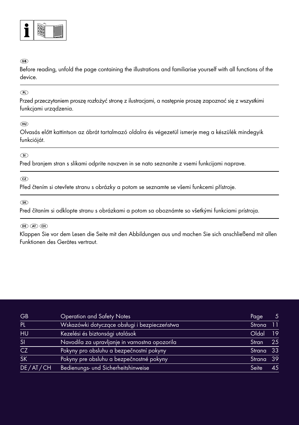 Livarno 3940/052L User Manual | Page 2 / 57