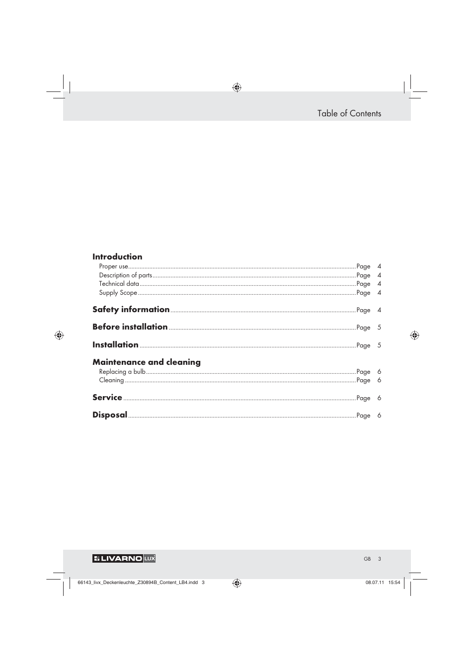 Livarno Z30894B User Manual | 42 pages