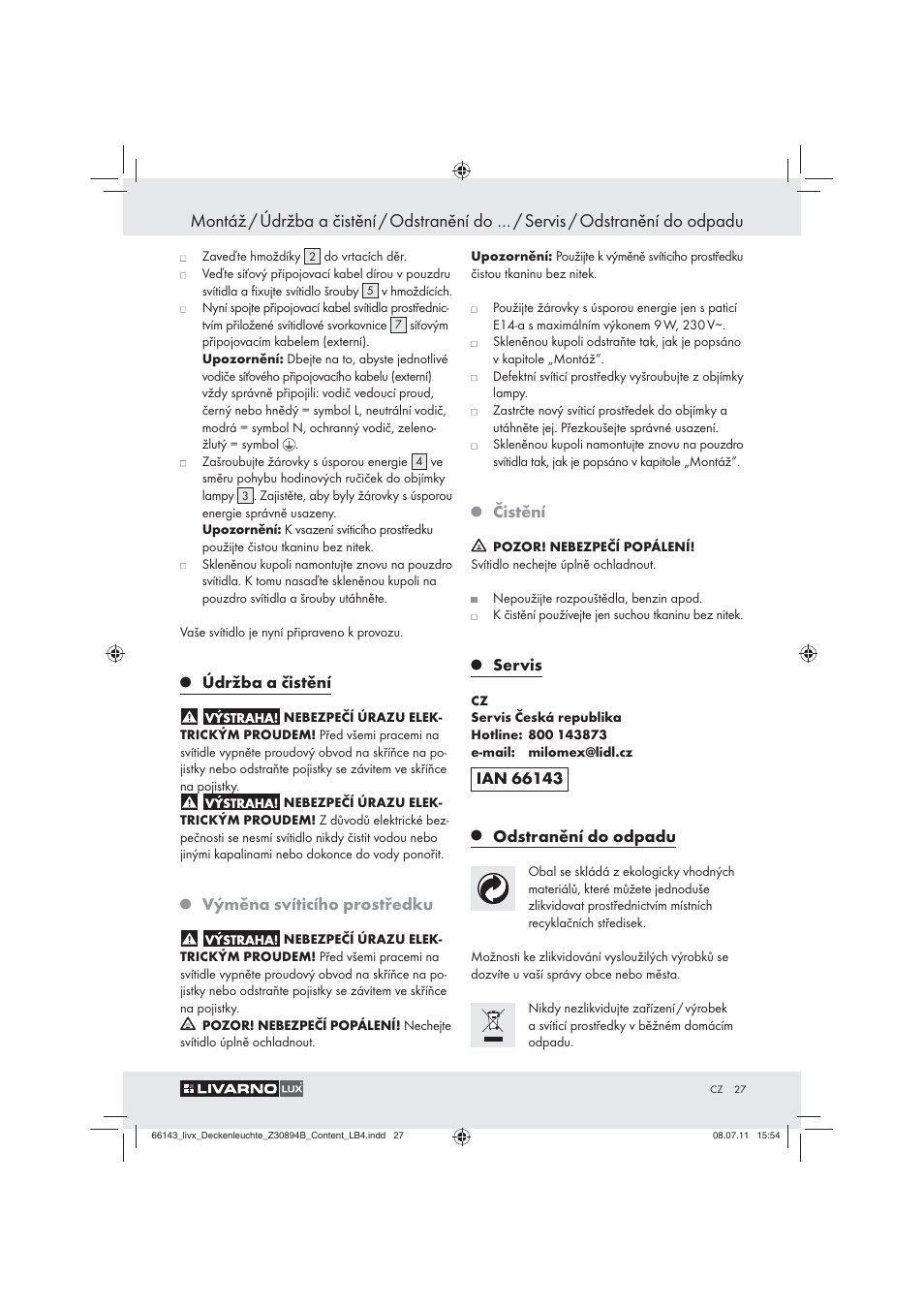 Livarno Z30894B User Manual | Page 25 / 42