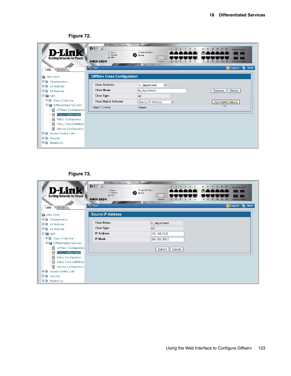 D-Link UNIFIED WIRED & WIRELESS ACCESS SYSTEM DWS-3000 User Manual | Page 123 / 174