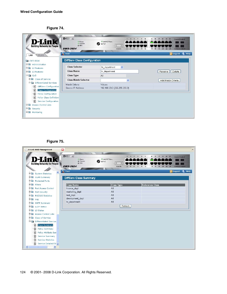 D-Link UNIFIED WIRED & WIRELESS ACCESS SYSTEM DWS-3000 User Manual | Page 124 / 174