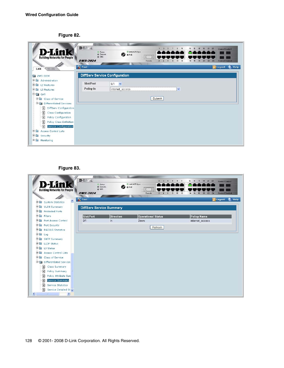 D-Link UNIFIED WIRED & WIRELESS ACCESS SYSTEM DWS-3000 User Manual | Page 128 / 174