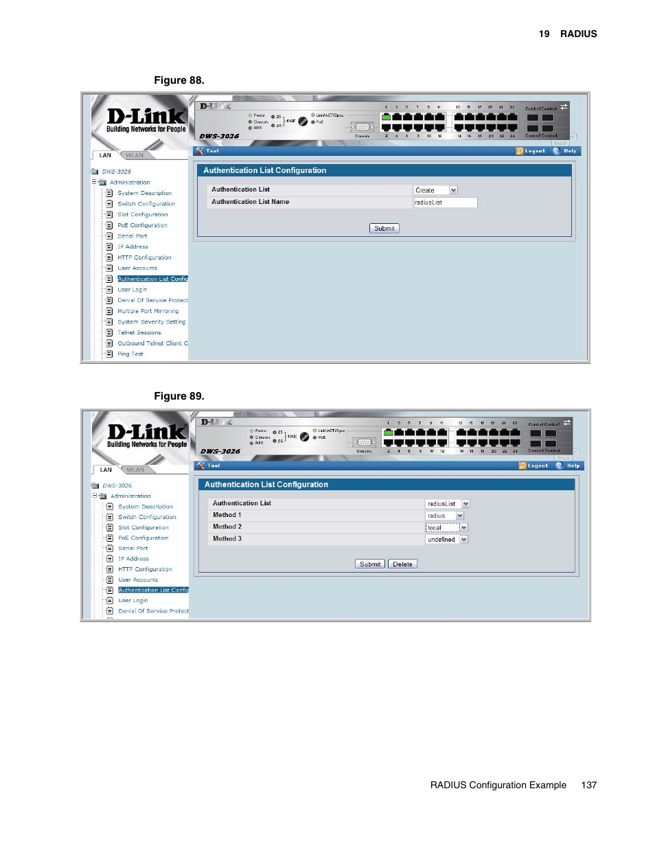 D-Link UNIFIED WIRED & WIRELESS ACCESS SYSTEM DWS-3000 User Manual | Page 137 / 174