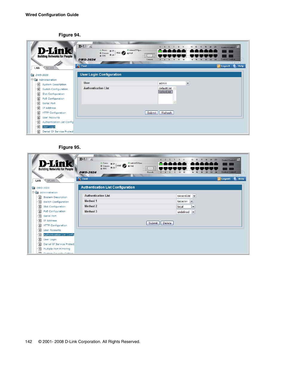 D-Link UNIFIED WIRED & WIRELESS ACCESS SYSTEM DWS-3000 User Manual | Page 142 / 174