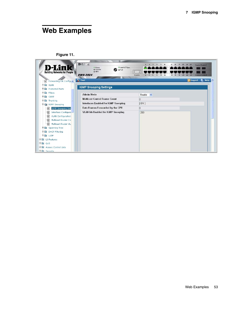 Web examples | D-Link UNIFIED WIRED & WIRELESS ACCESS SYSTEM DWS-3000 User Manual | Page 53 / 174