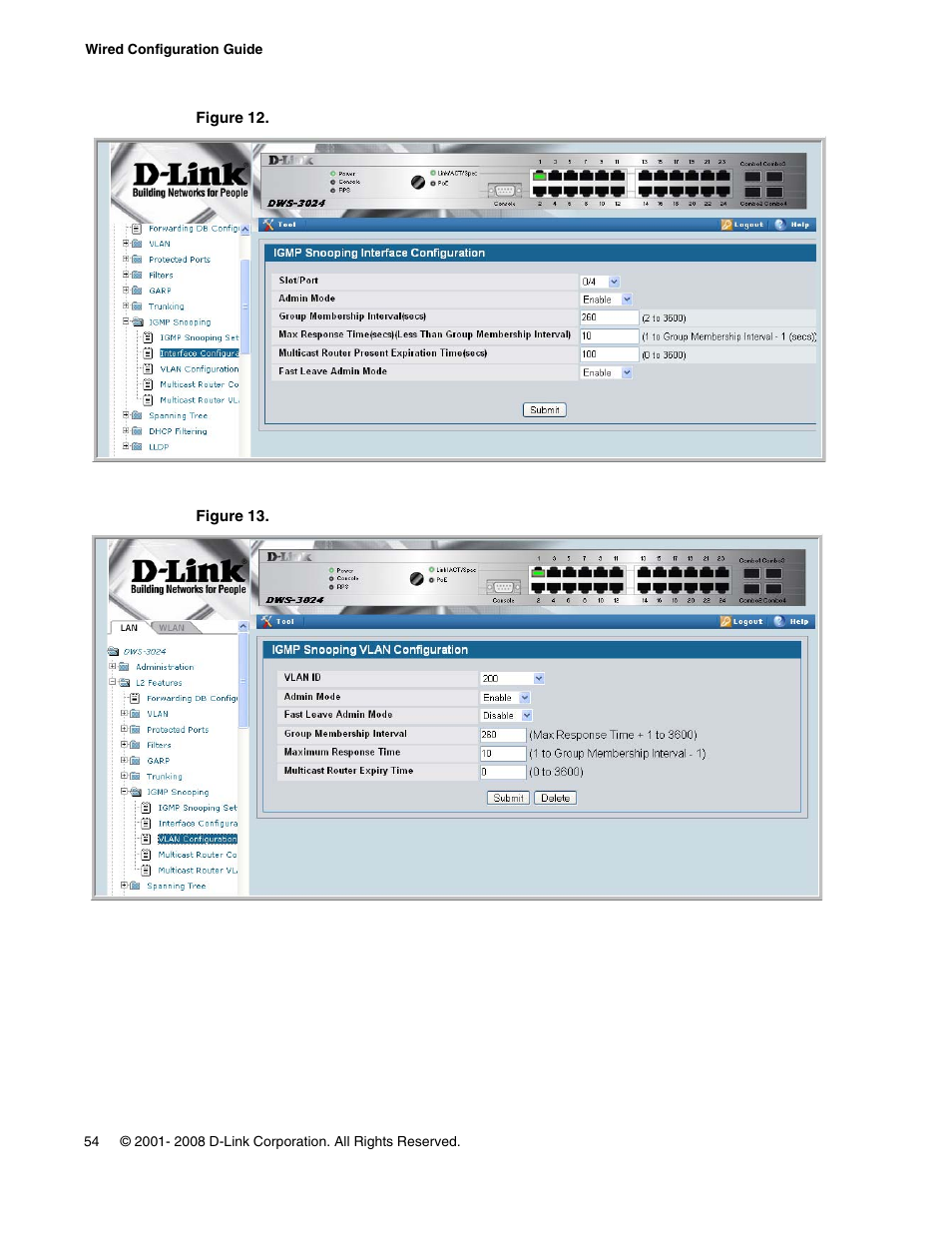 D-Link UNIFIED WIRED & WIRELESS ACCESS SYSTEM DWS-3000 User Manual | Page 54 / 174