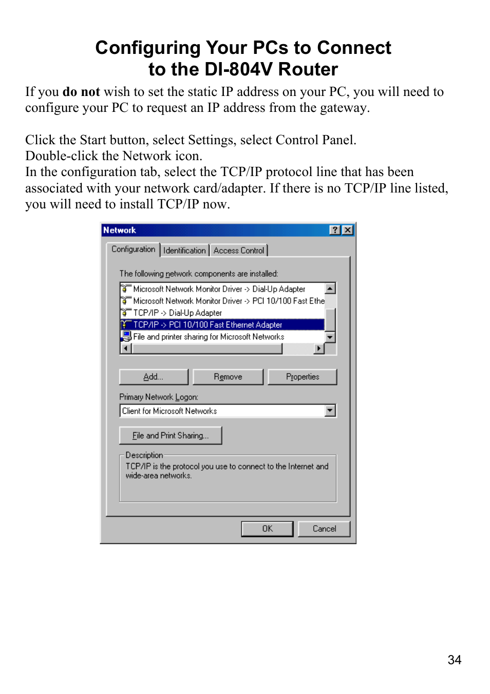 D-Link DI-804V User Manual | Page 34 / 52