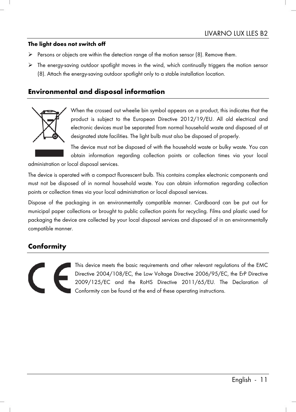Livarno LLES B2 User Manual | Page 13 / 86