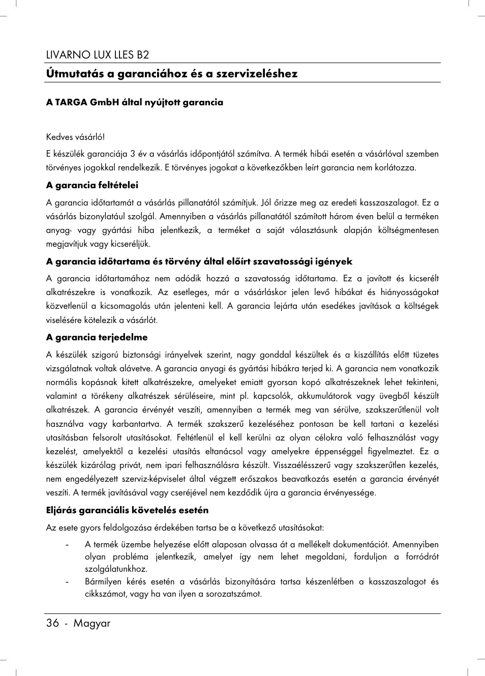 Livarno LLES B2 User Manual | Page 38 / 86