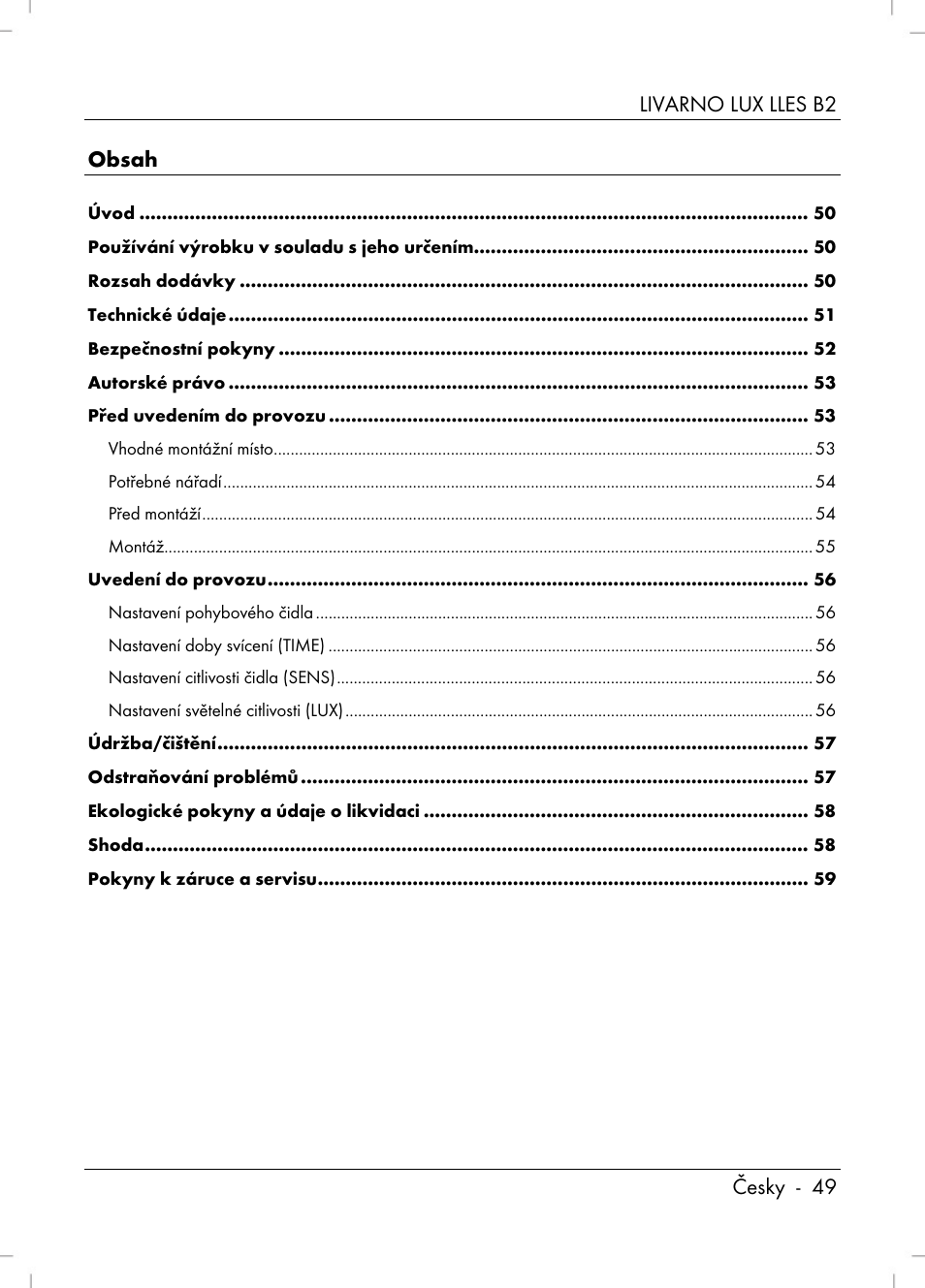 Livarno LLES B2 User Manual | Page 51 / 86