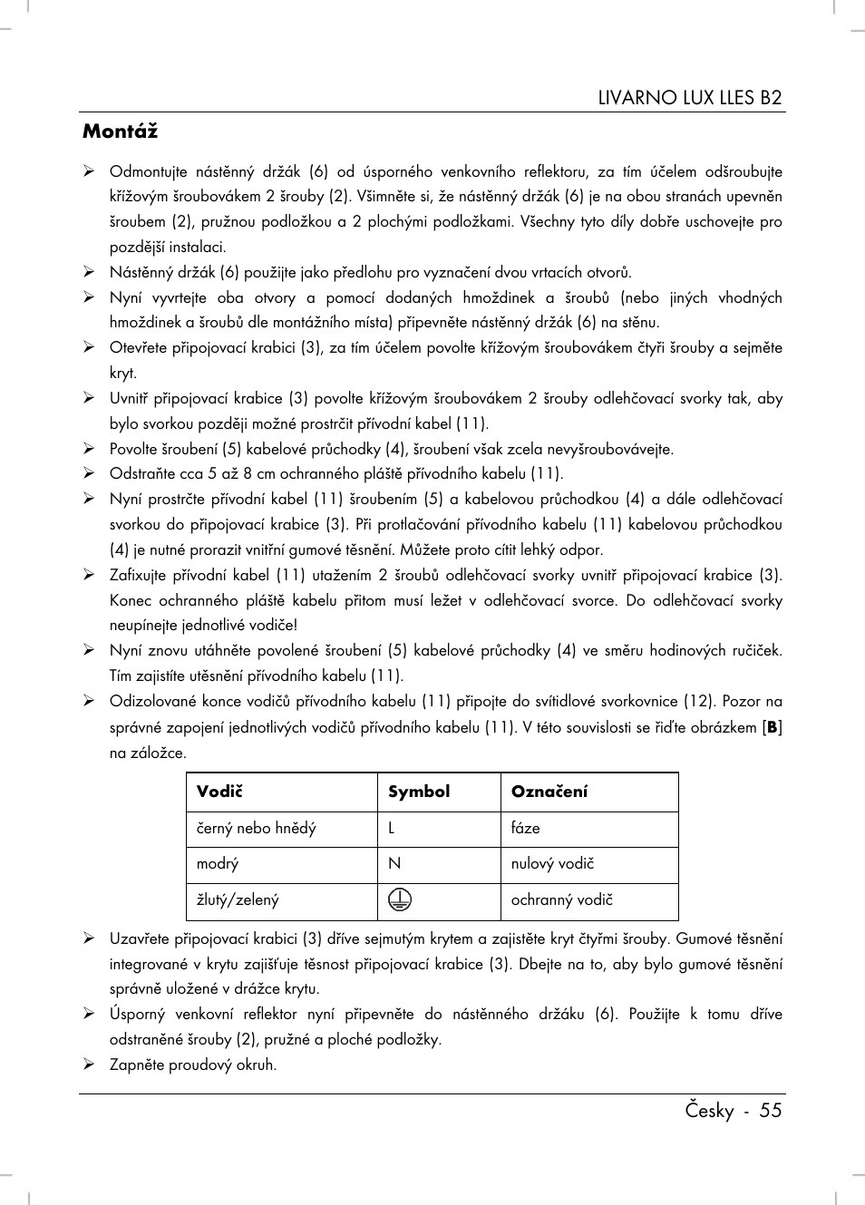 Livarno lux lles b2 česky - 55 montáž | Livarno LLES B2 User Manual | Page 57 / 86