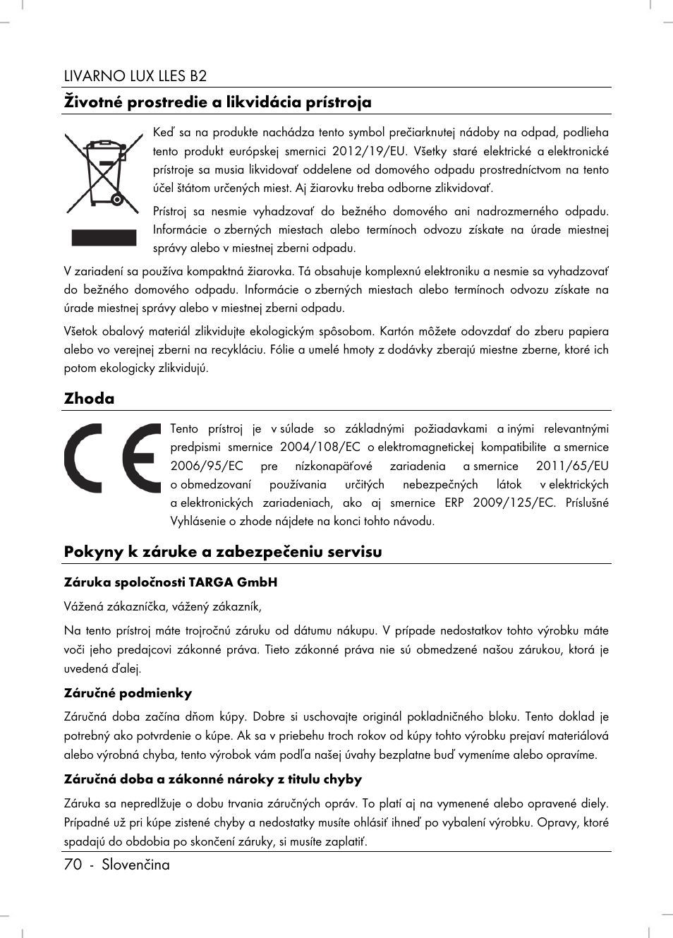 Livarno LLES B2 User Manual | Page 72 / 86