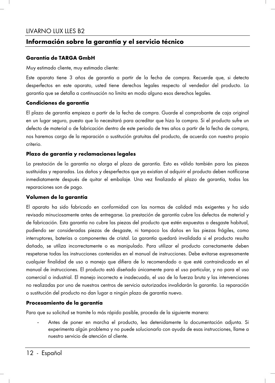 Livarno LLES B2 User Manual | Page 14 / 64