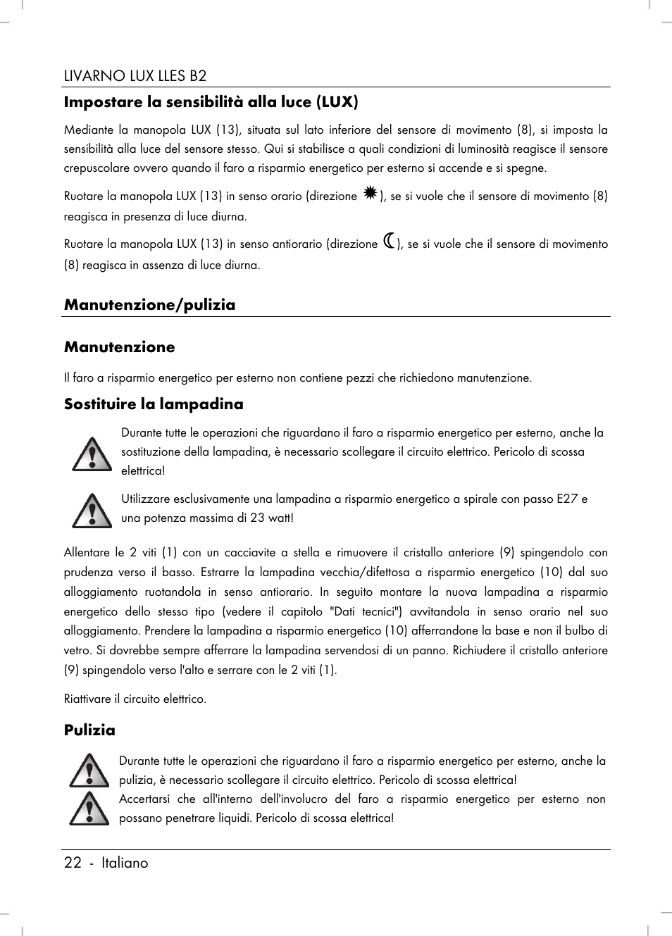 Livarno LLES B2 User Manual | Page 24 / 64