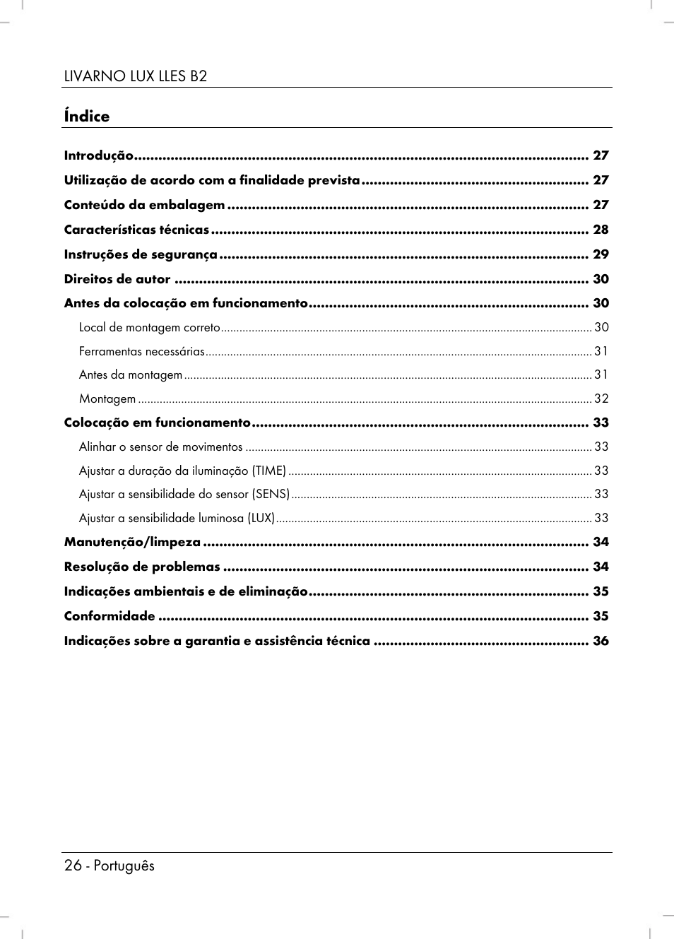 Livarno LLES B2 User Manual | Page 28 / 64