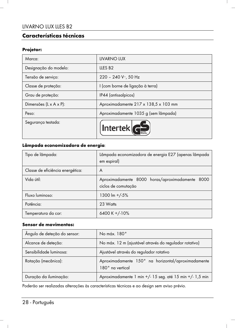 Livarno LLES B2 User Manual | Page 30 / 64