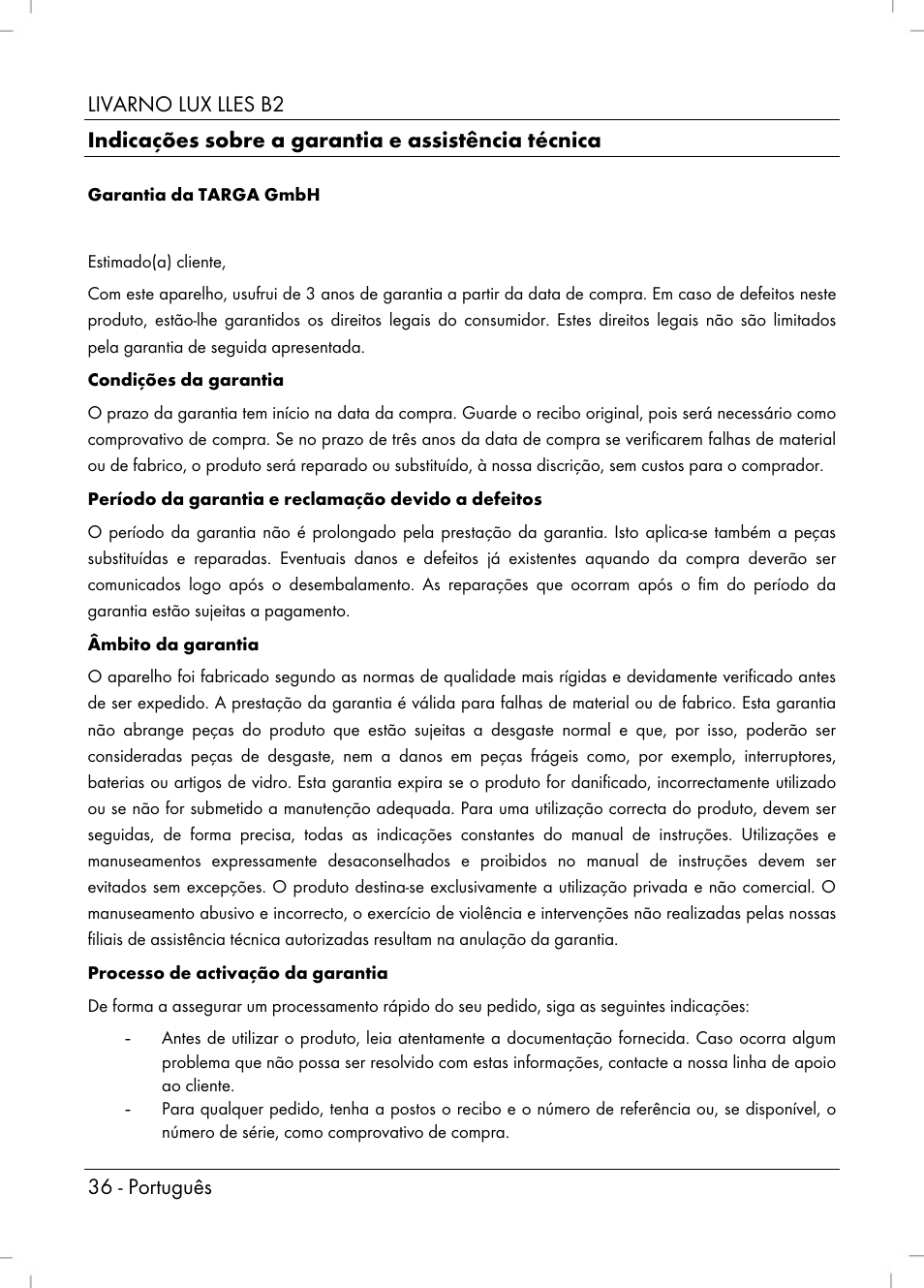 Livarno LLES B2 User Manual | Page 38 / 64