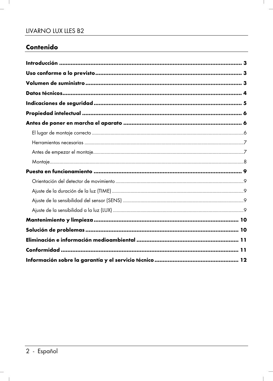 Livarno LLES B2 User Manual | Page 4 / 64
