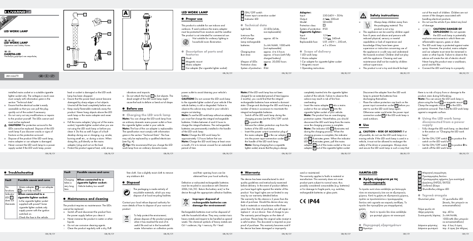 Livarno Z29618-BS User Manual | 2 pages