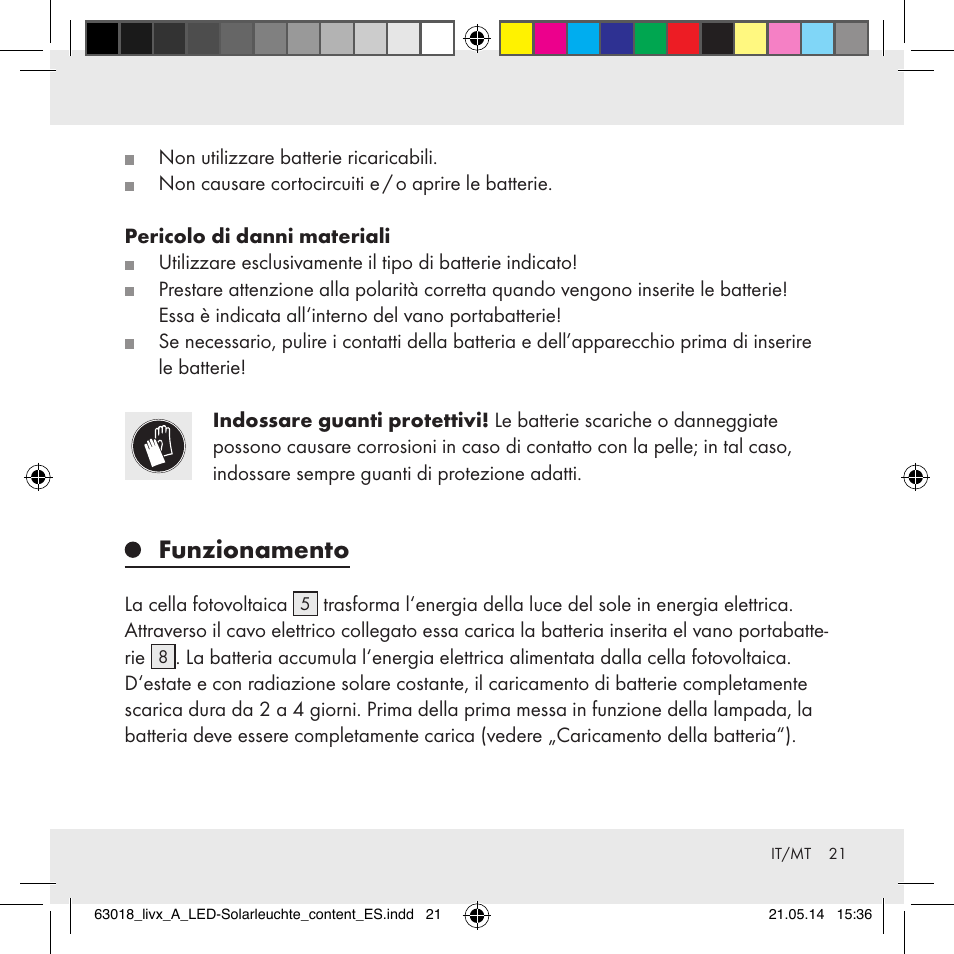 Funzionamento | Livarno Z32102A User Manual | Page 21 / 53