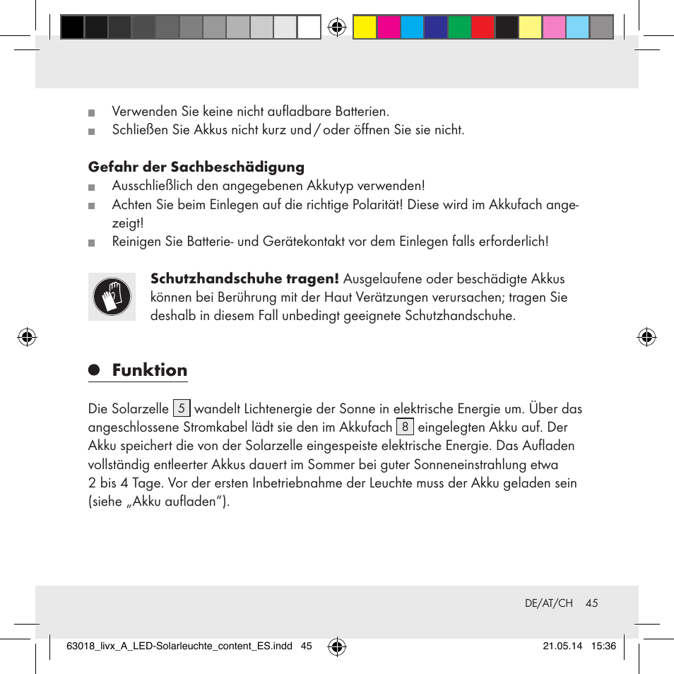 Funktion | Livarno Z32102A User Manual | Page 45 / 53