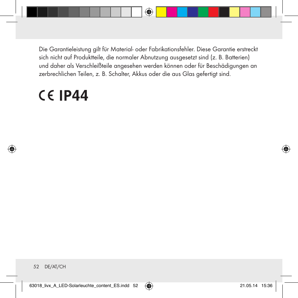 Livarno Z32102A User Manual | Page 52 / 53