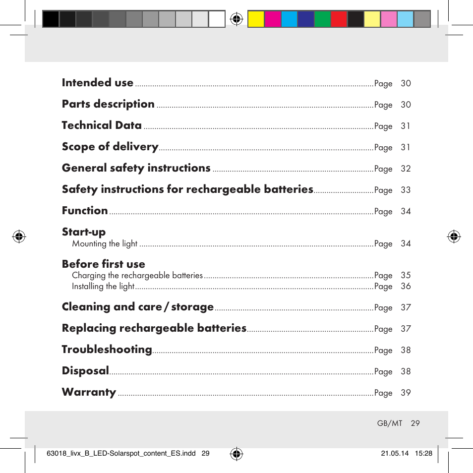 Livarno Z32102B User Manual | Page 29 / 53