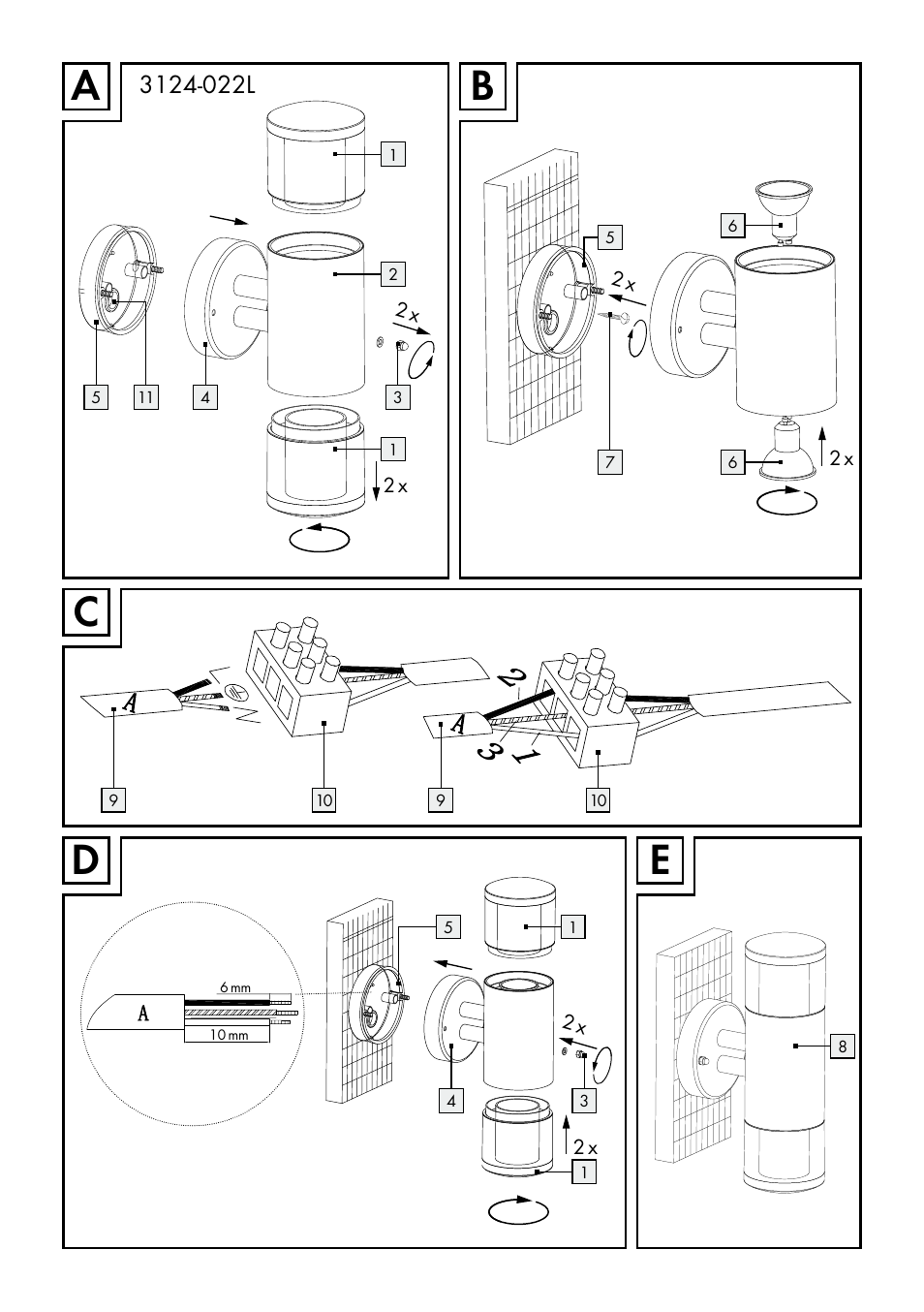 Livarno 3124-022L /3463-022L User Manual | Page 3 / 21