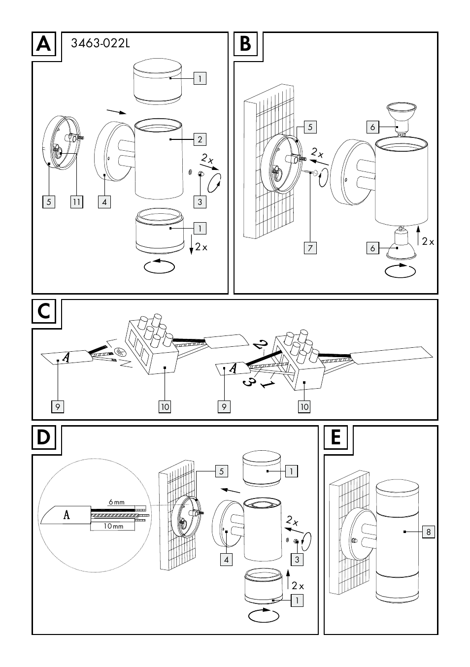 Livarno 3124-022L /3463-022L User Manual | Page 4 / 21