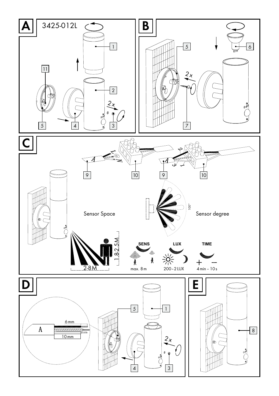 Ce d a | Livarno 3125-012L/3425-012L/ 3432-012L User Manual | Page 4 / 22