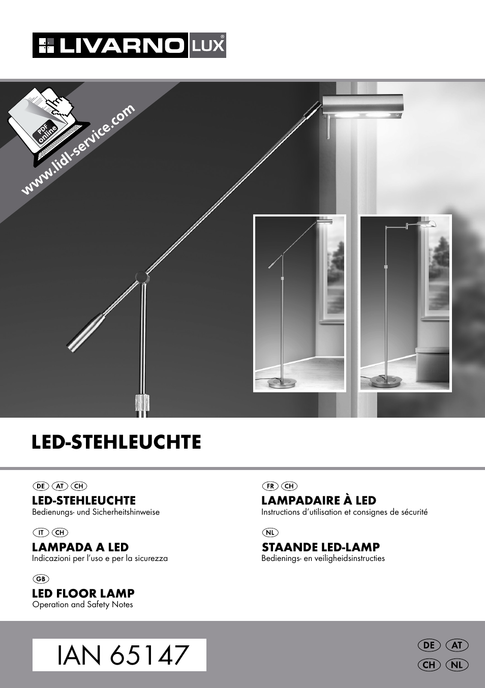 Livarno 1225-022L or 1252-022L User Manual | 25 pages