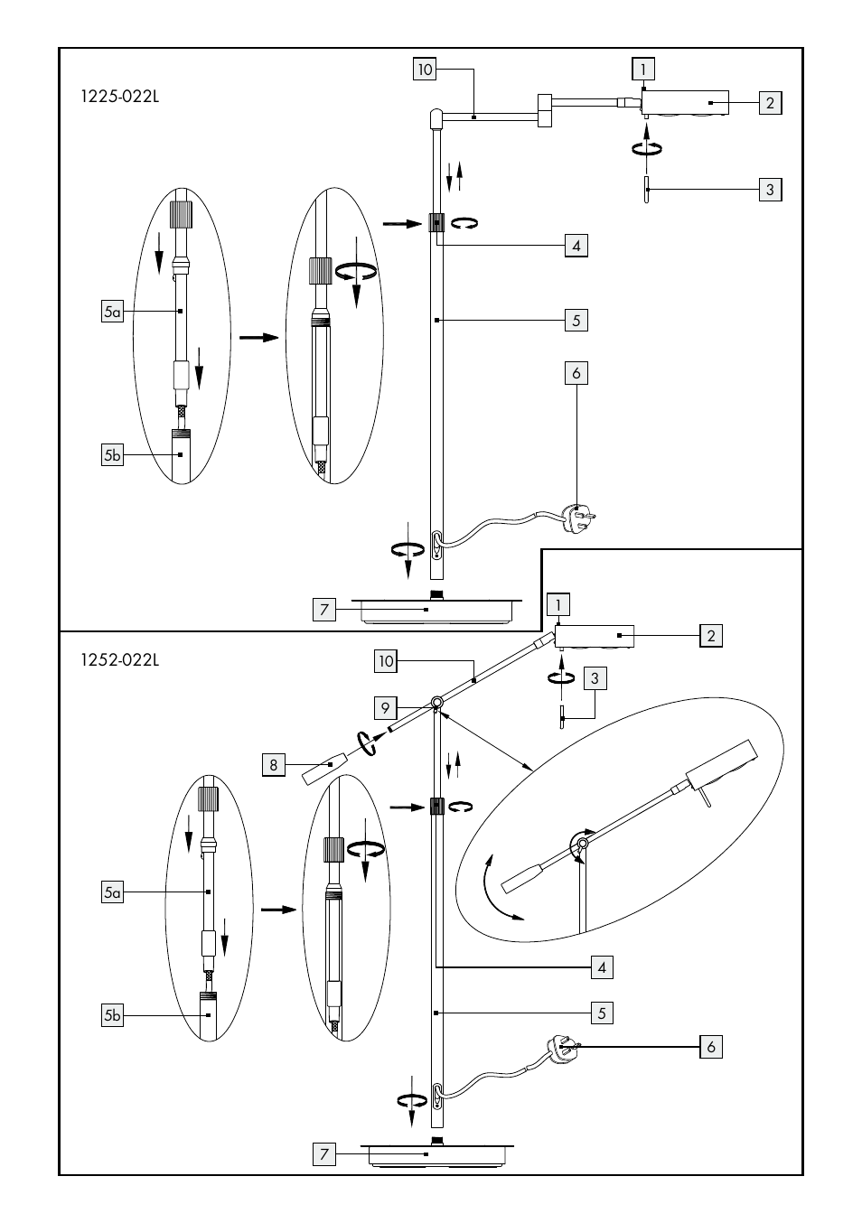 Livarno 1225-022L or 1252-022L User Manual | Page 3 / 9