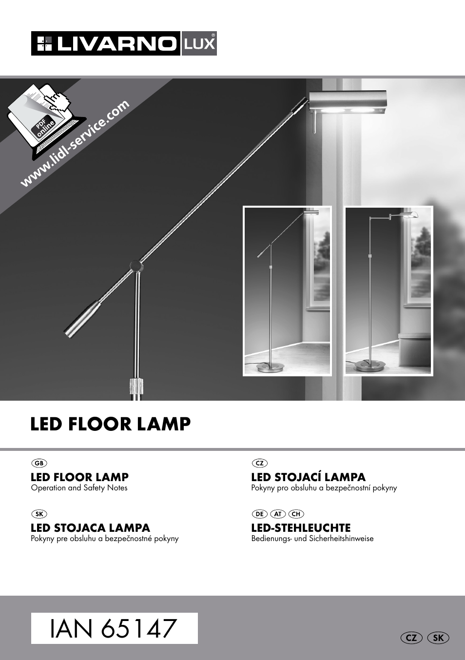 Livarno 1225-022L or 1252-022L User Manual | 21 pages