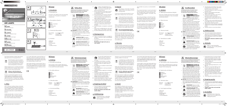 Livarno Z30896A/Z30896B User Manual | 2 pages