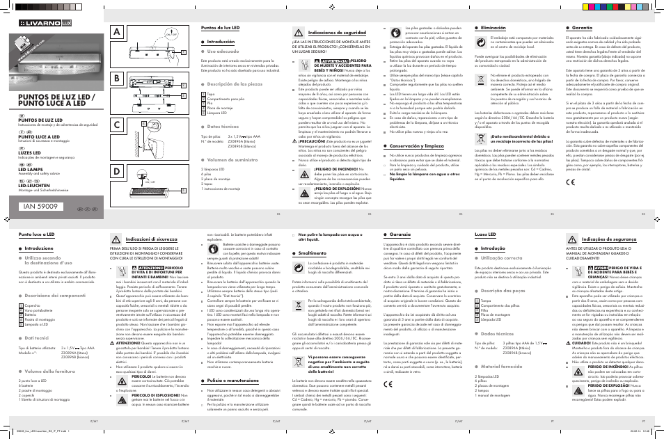 Livarno Z30896A/Z30896B User Manual | 2 pages