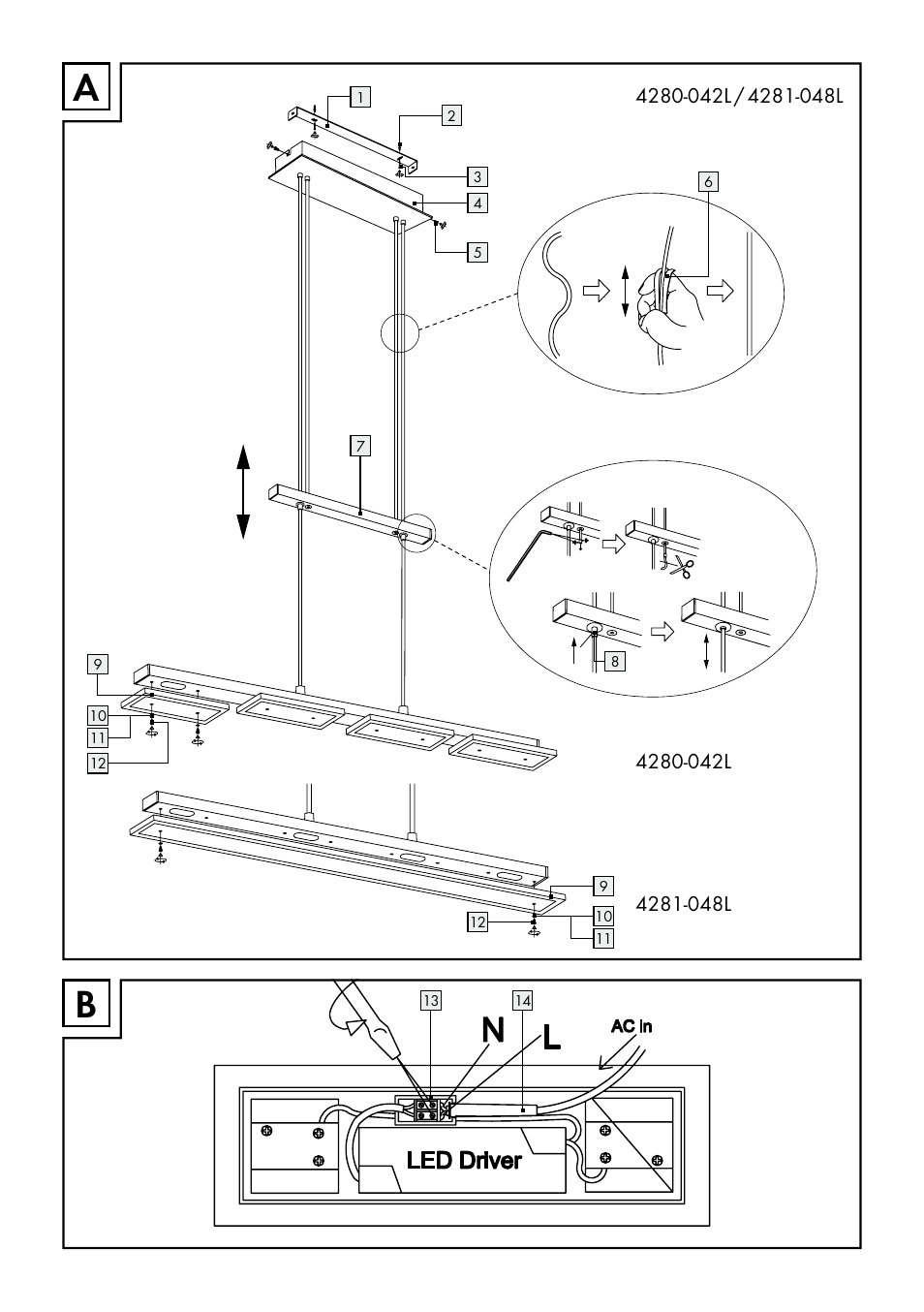 Livarno 4280-042L /4281-048L User Manual | Page 3 / 20